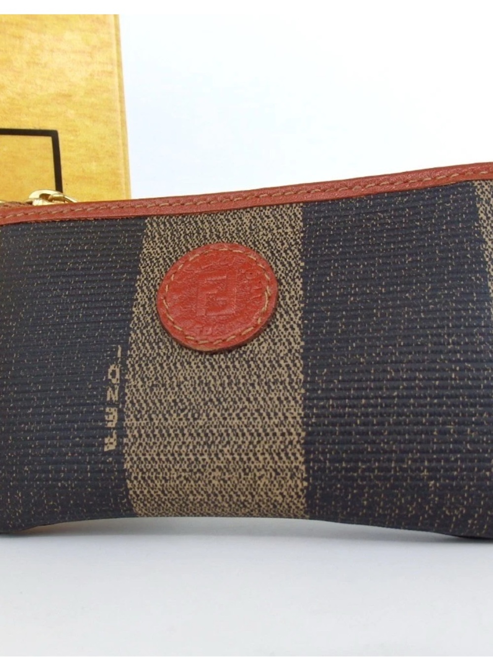 FENDI Pequin Key Holder/Coin Purse Pouch - Picture 2 of 7